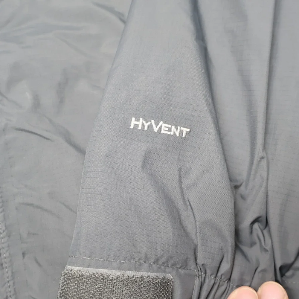 North Face Rain Jacket Mens Small Black Waterproof Hiking Gorpcore Wind Rain
